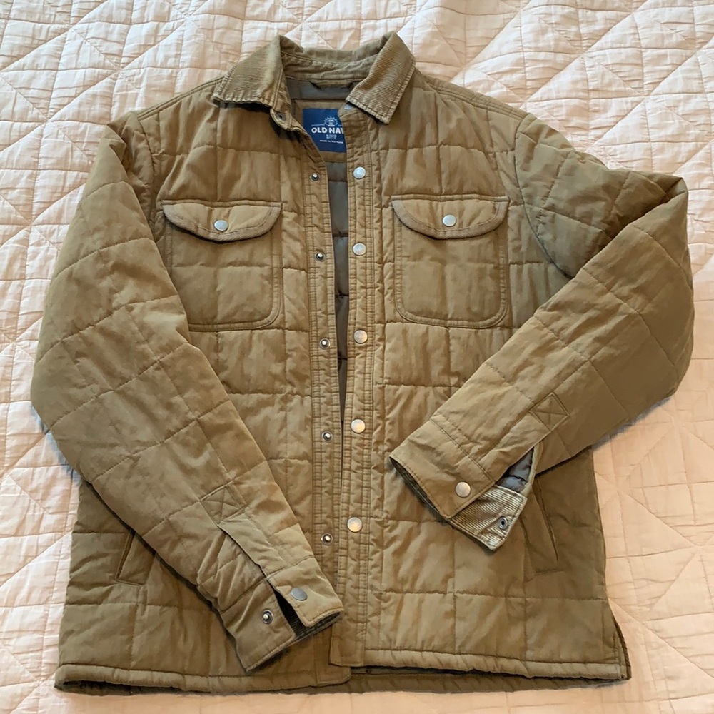 Classic green insulated field coat men’s small